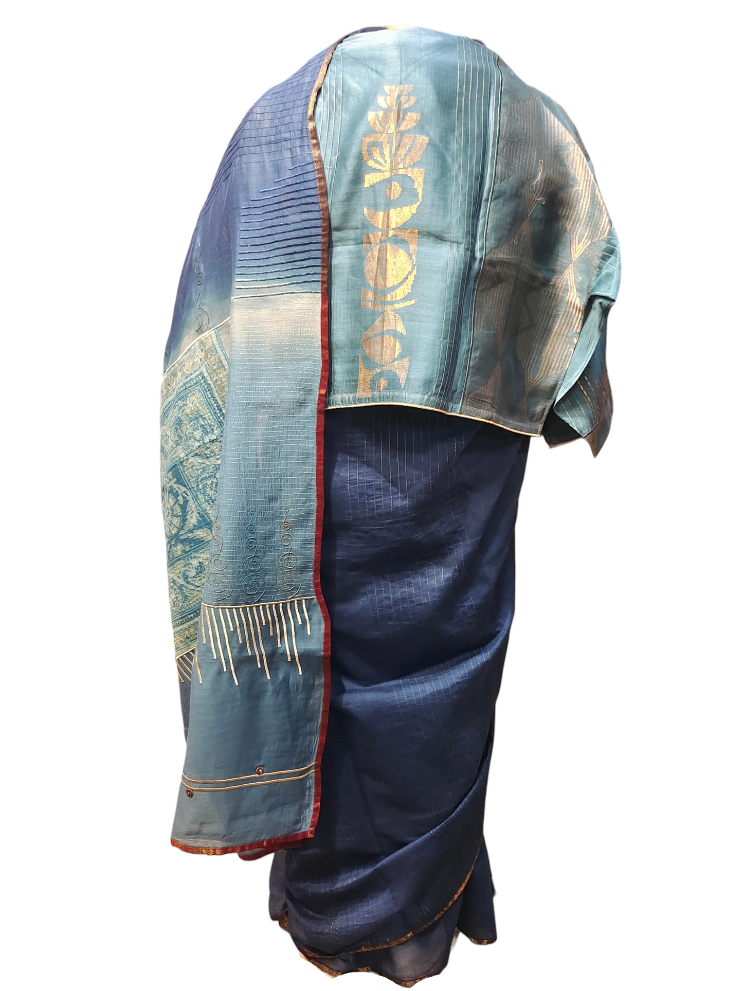 Chanderi Silk Ajrakh Saree