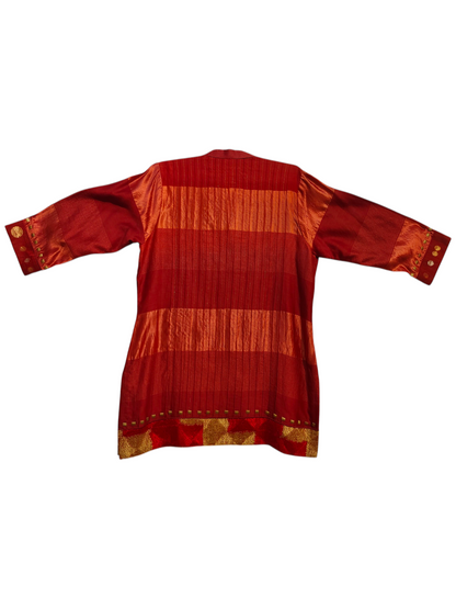 Stitched Chanderi  Tunic ready size 42