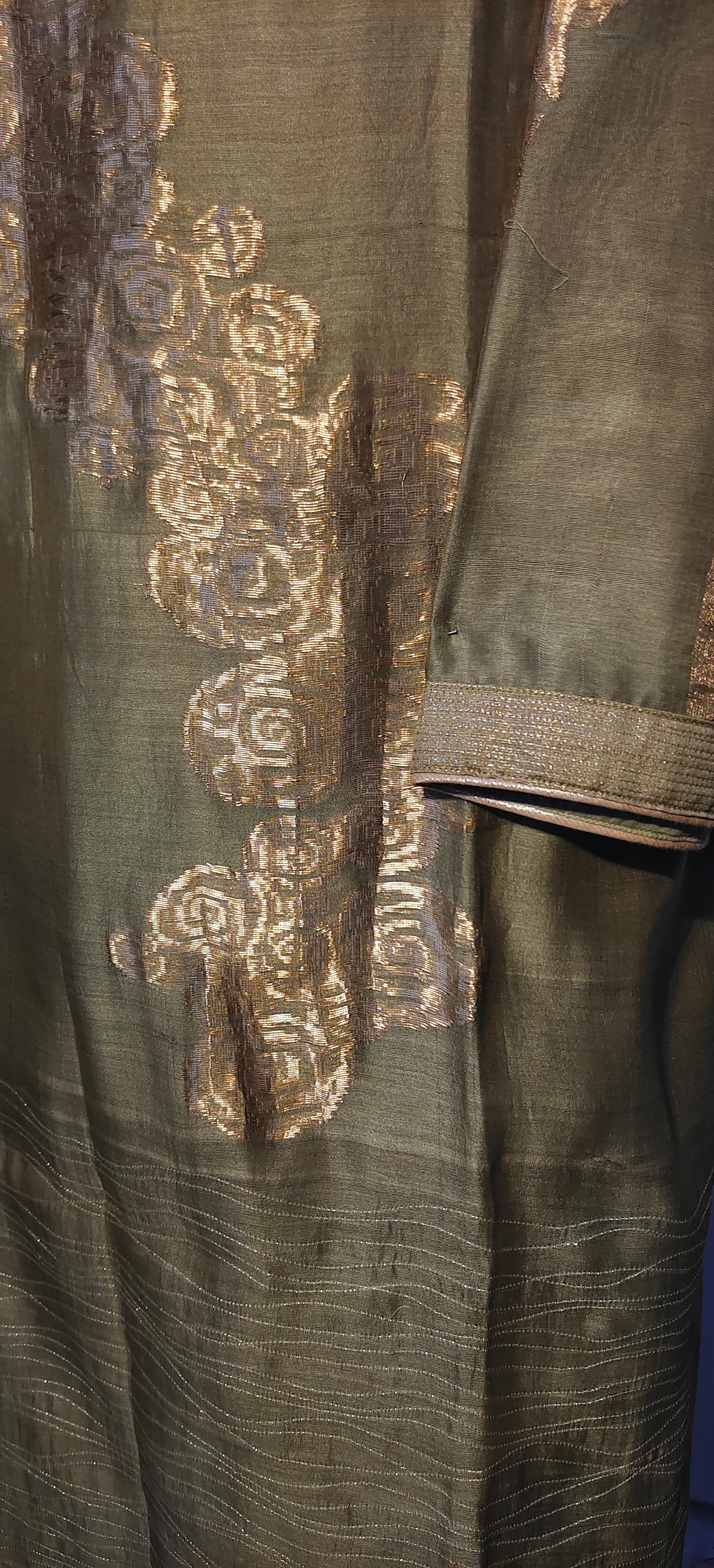 Semi Stitched Chanderi kurta