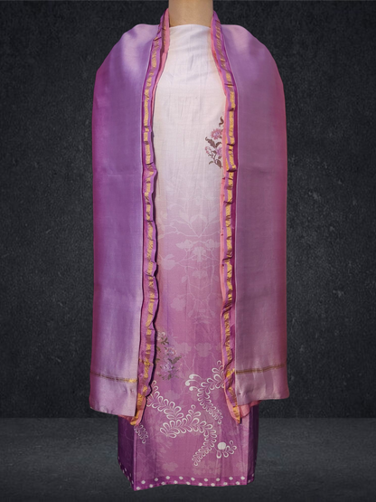 Semi Stitched Chanderi Casual Suitset VISHAL KAPUR