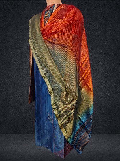 Semi Stitched Chanderi Formal Suitset