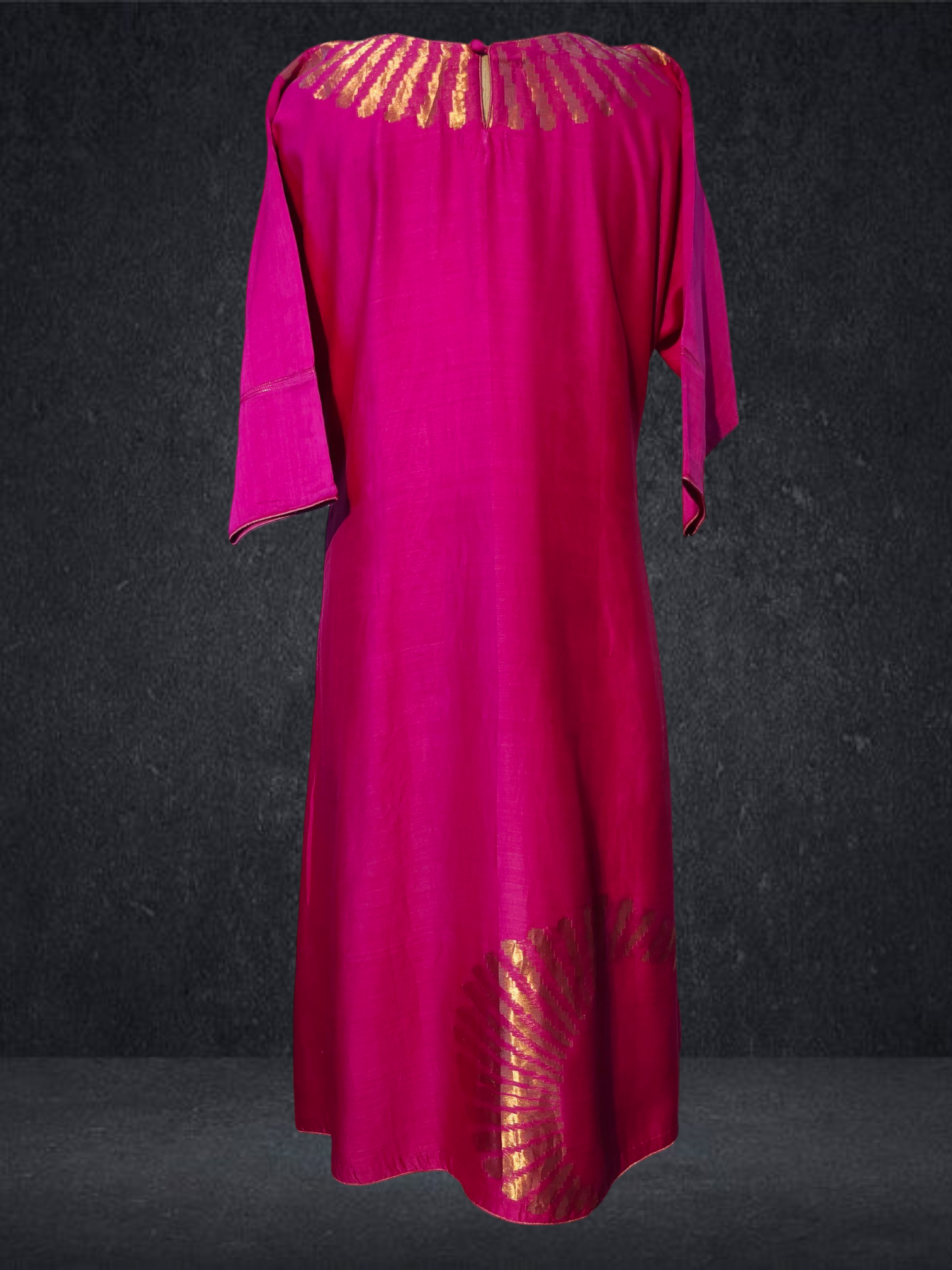 Stitched Chanderi Long Dress VISHAL KAPUR STUDIO
