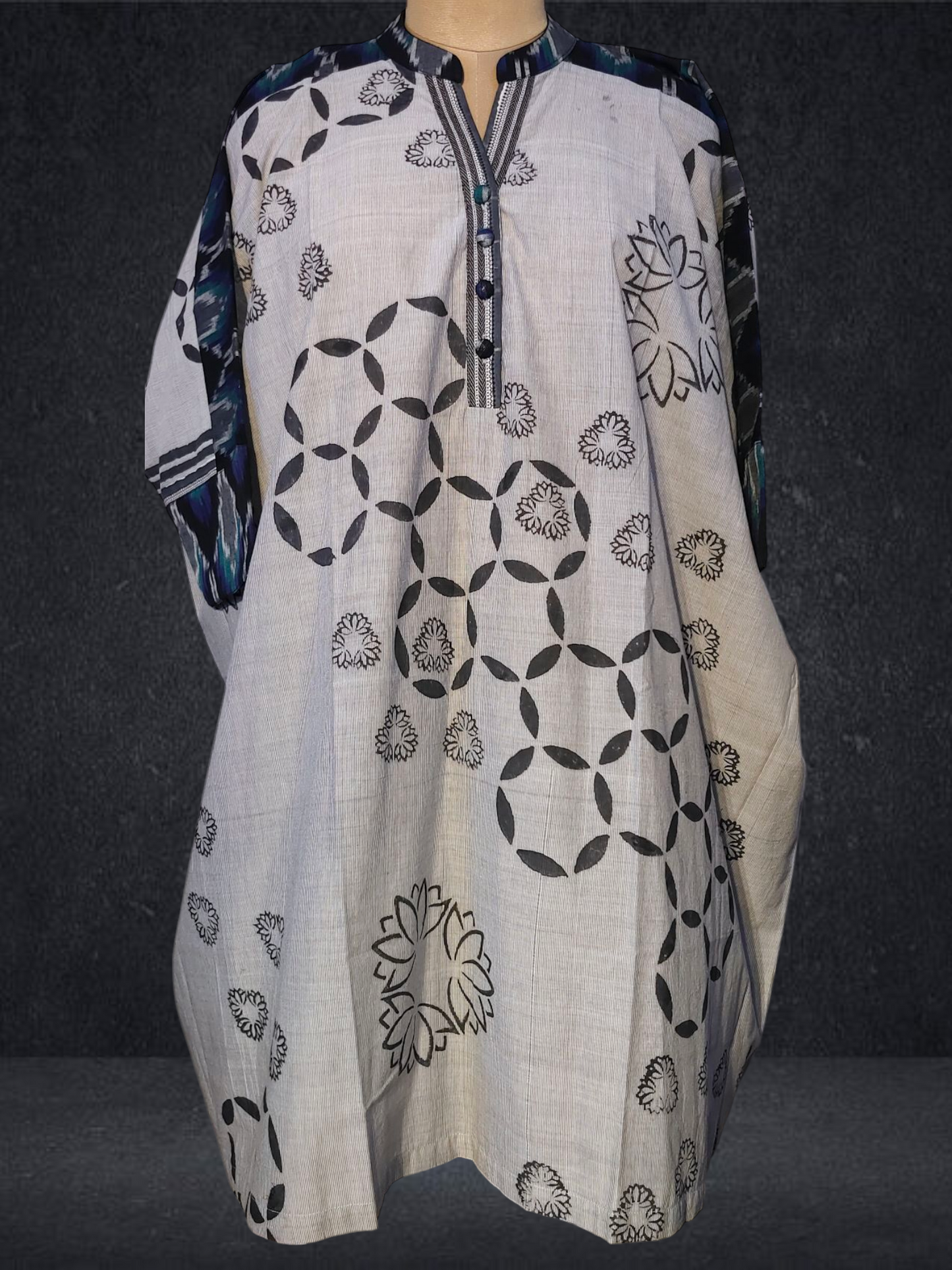 Stitched Block Printed Short Tunic