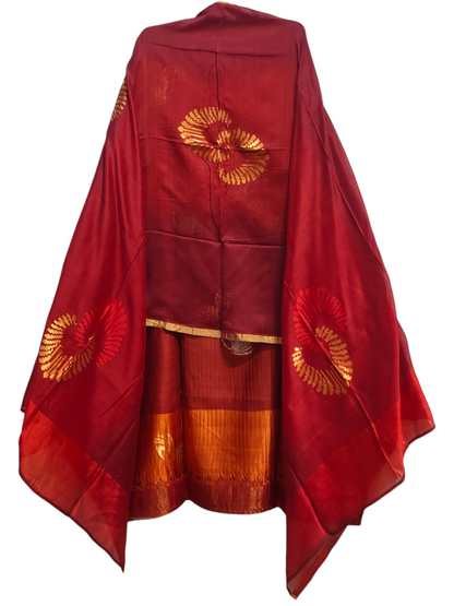 Semi Stitched Formal Chanderi Suitset
