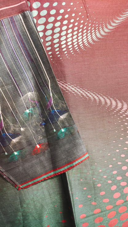 Semi Stitched Casual Chanderi Suitset VISHAL KAPUR