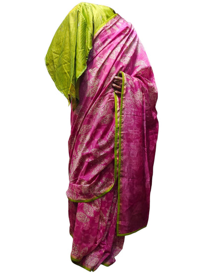 Cotton Casual Block Printed Saree