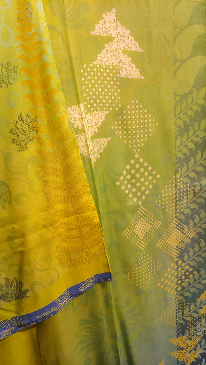 Semi Stitched Cotton Casual Suitset