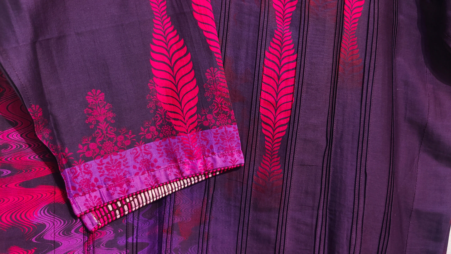 Semi Stitched printed chanderi Tunic