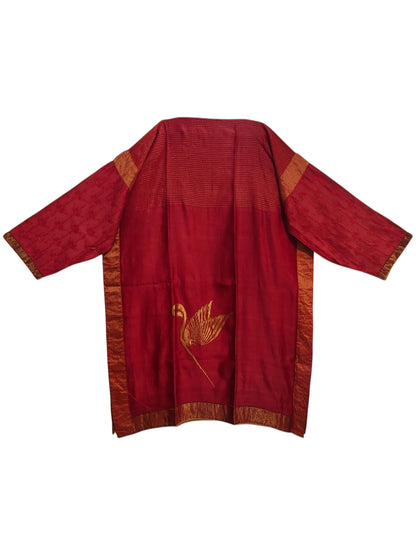 Semi Stitched Chanderi Formal Suitset