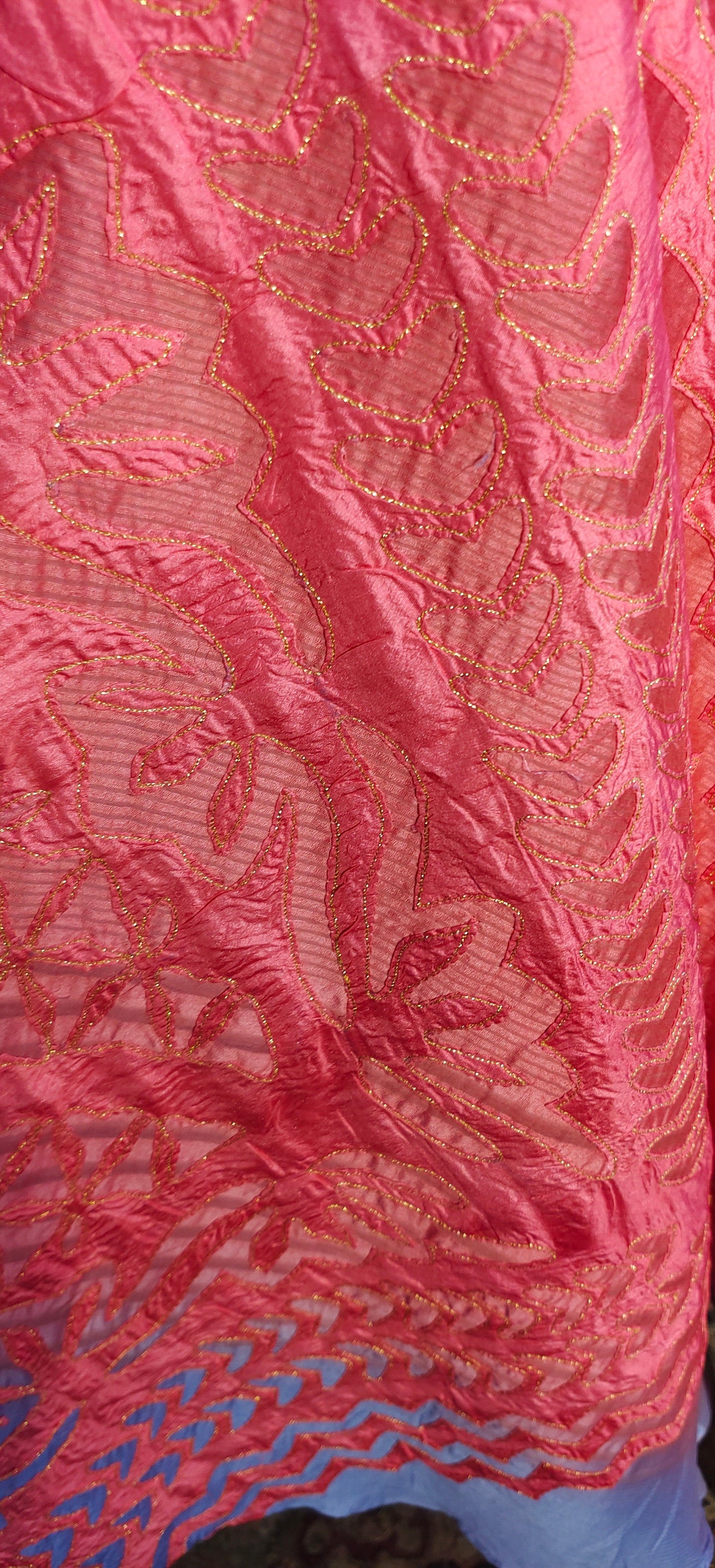 Stitched applique Long Dress VISHAL KAPUR STUDIO