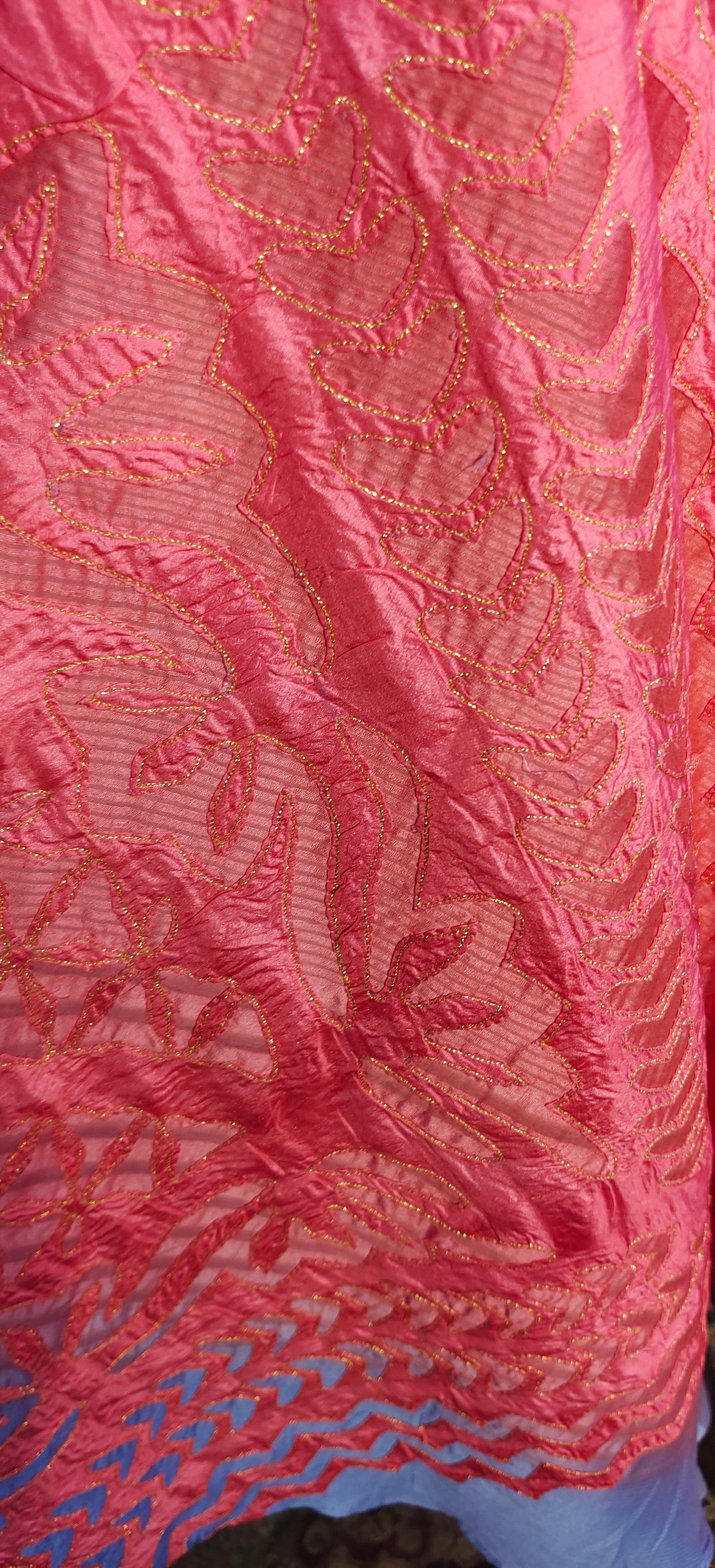 Stitched applique Long Dress VISHAL KAPUR STUDIO