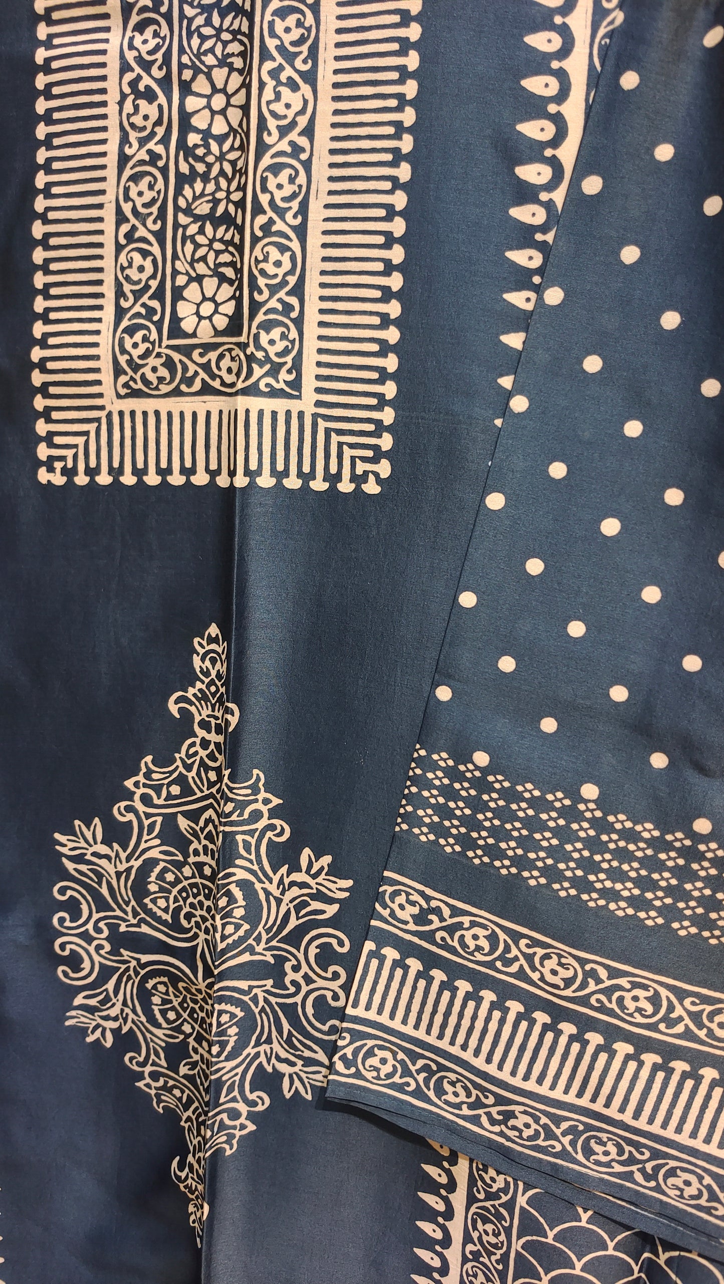 Semi Stitched Chanderi Casual kurta