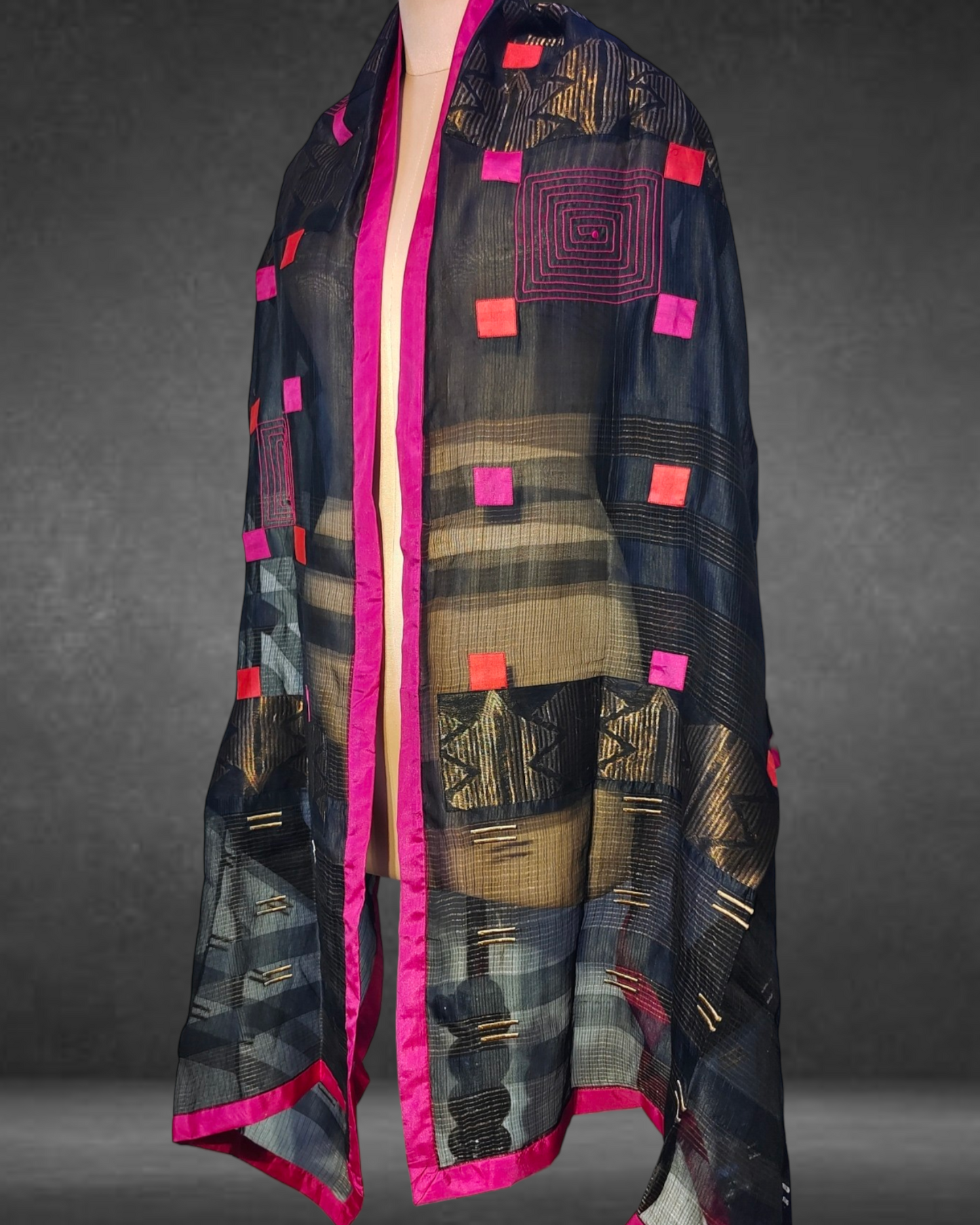 Semi Stitched Formal Chanderi Dupatta VISHAL KAPUR