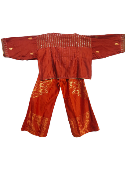 Indowestern chanderi formal coordset
