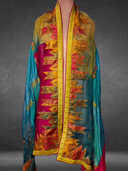 Chanderi Zari Woven Brocade Dupatta