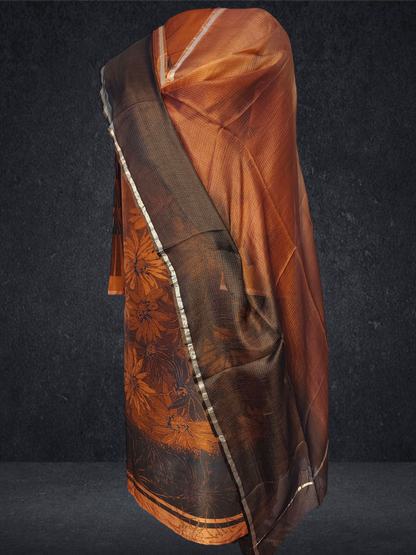 Semi Stitched Chanderi Casual Suitset VISHAL KAPUR