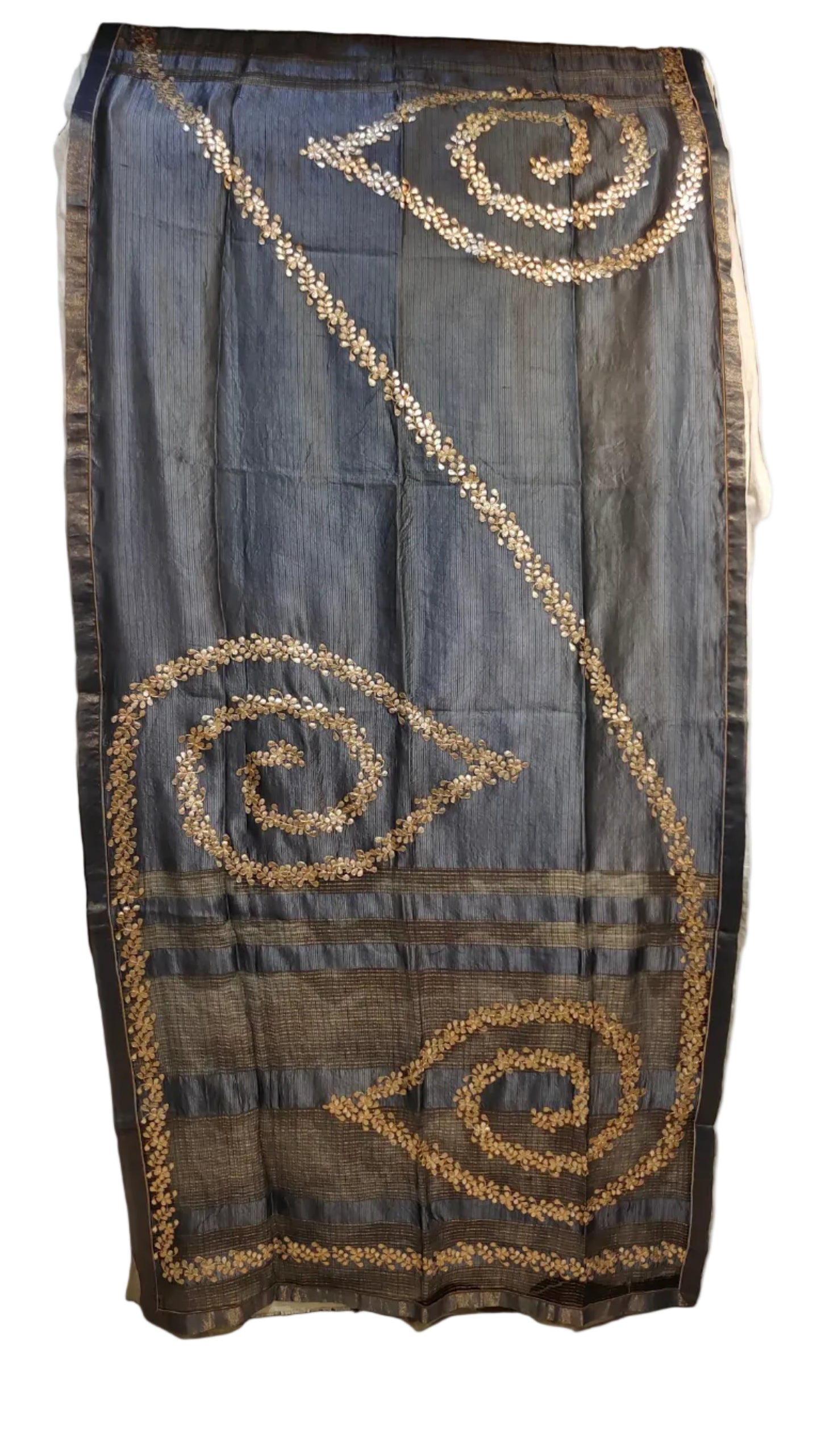 Semi Stitched Chanderi Formal Suitset