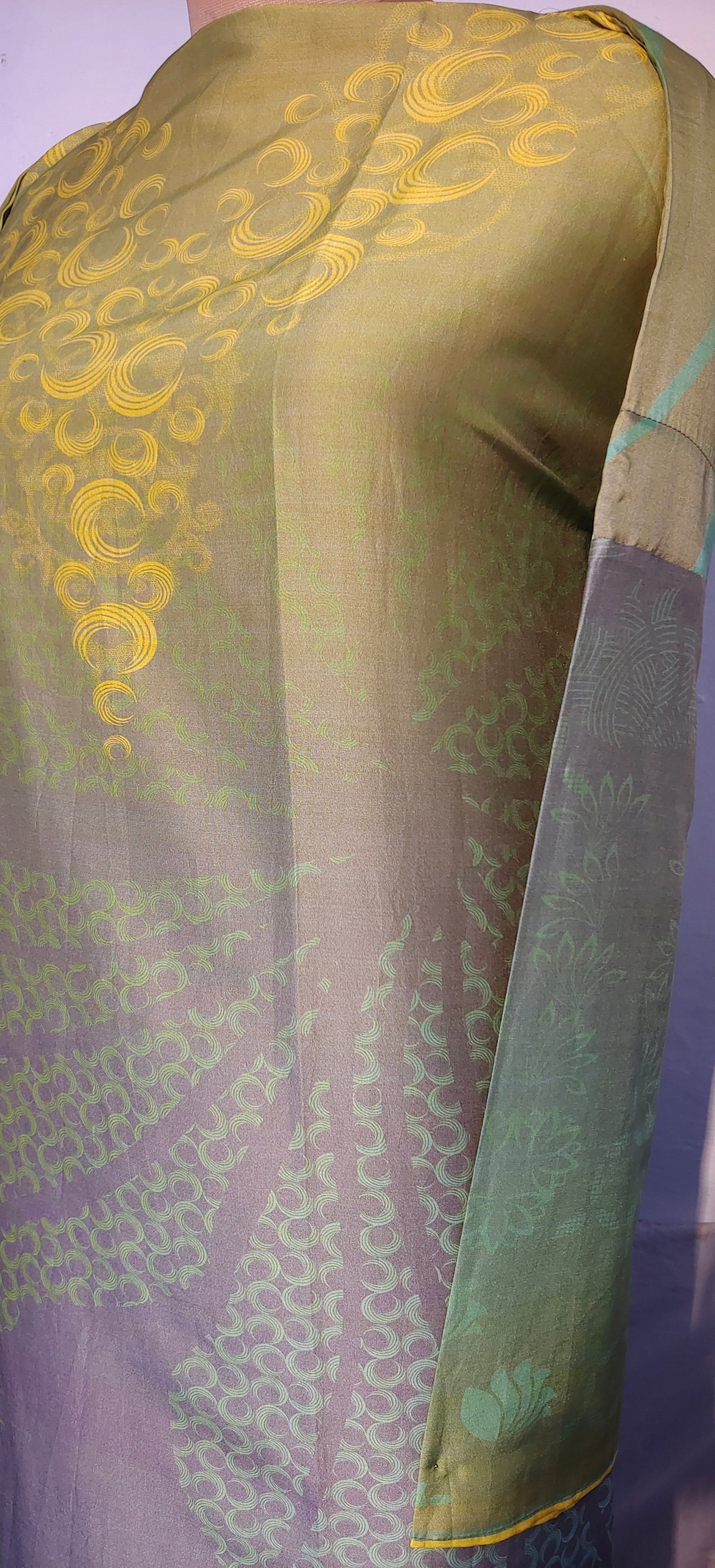 Semi Stitched Chanderi Kurta VISHAL KAPUR