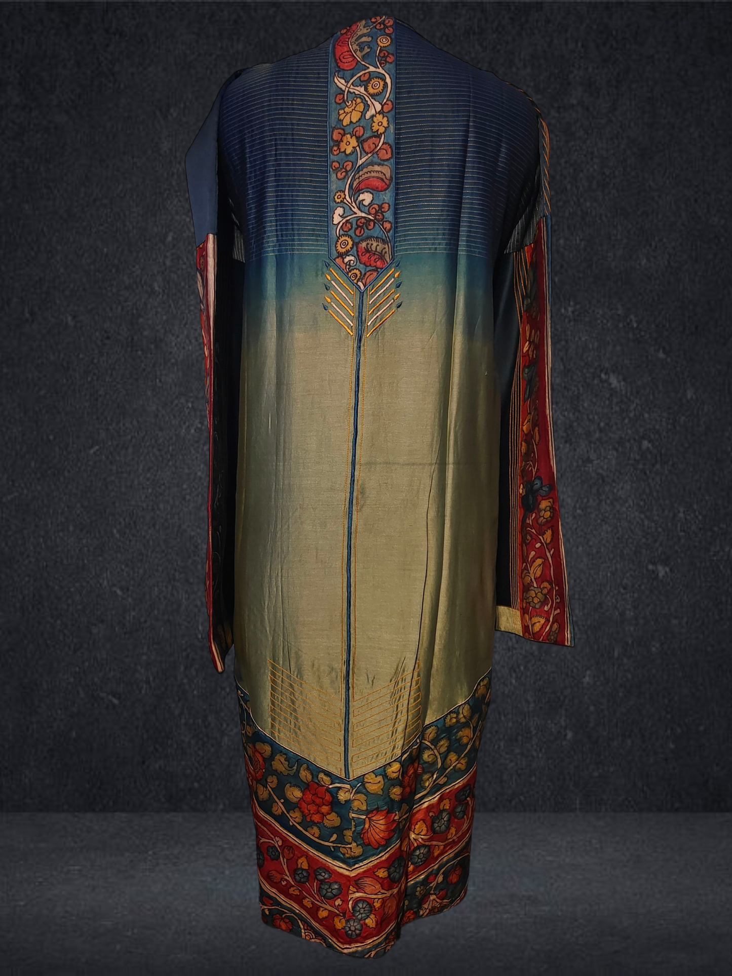 Semi Stitched Formal chanderi Suitset