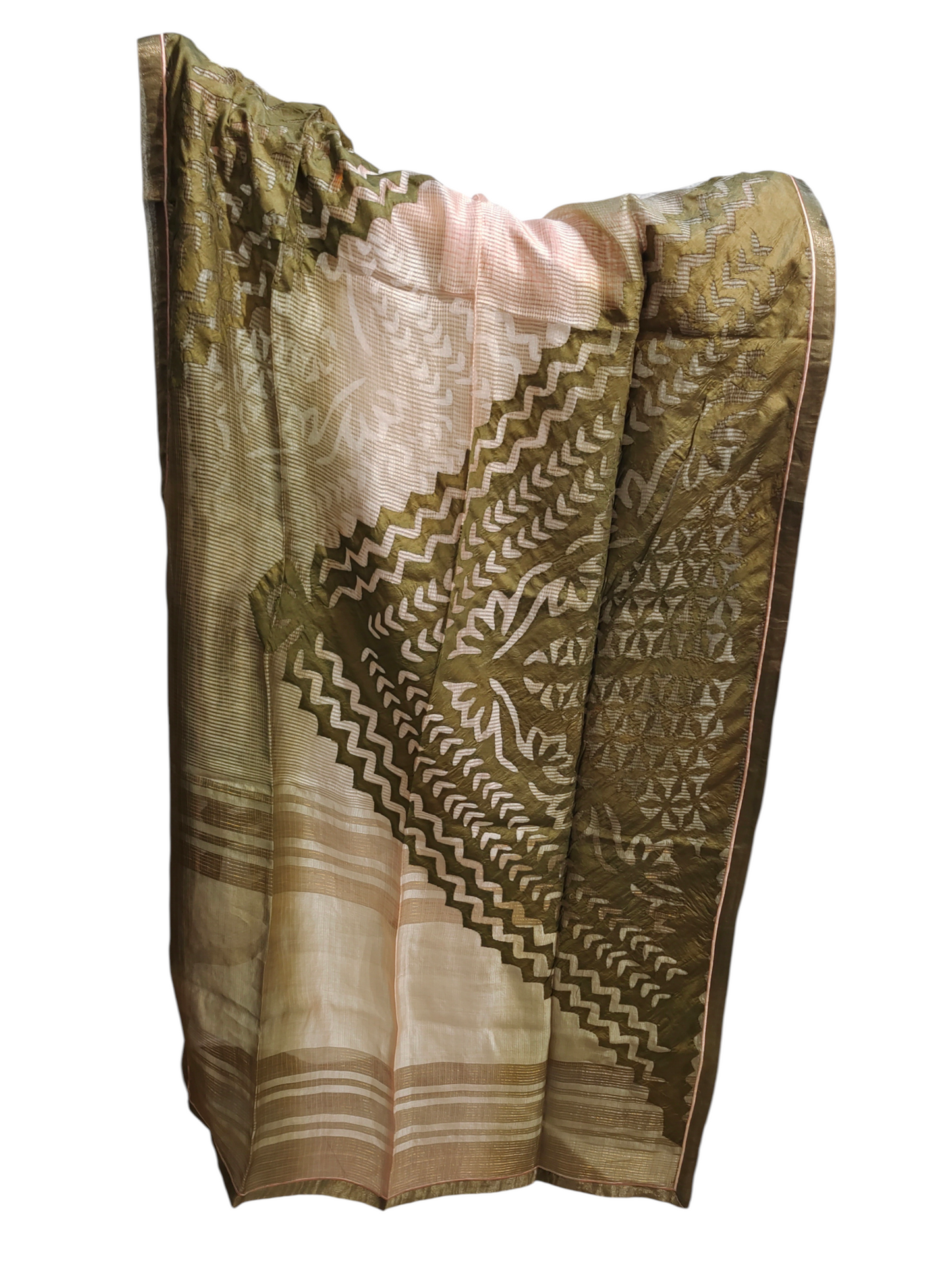 Semi Stitched Formal chanderi Suitset