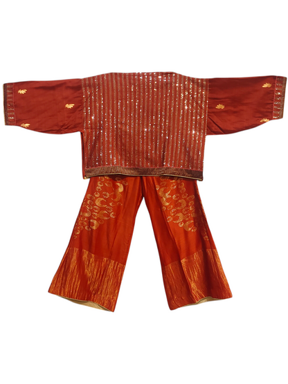 Indowestern chanderi formal coordset