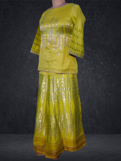 Stitched Palazzo With Crop Top Dress