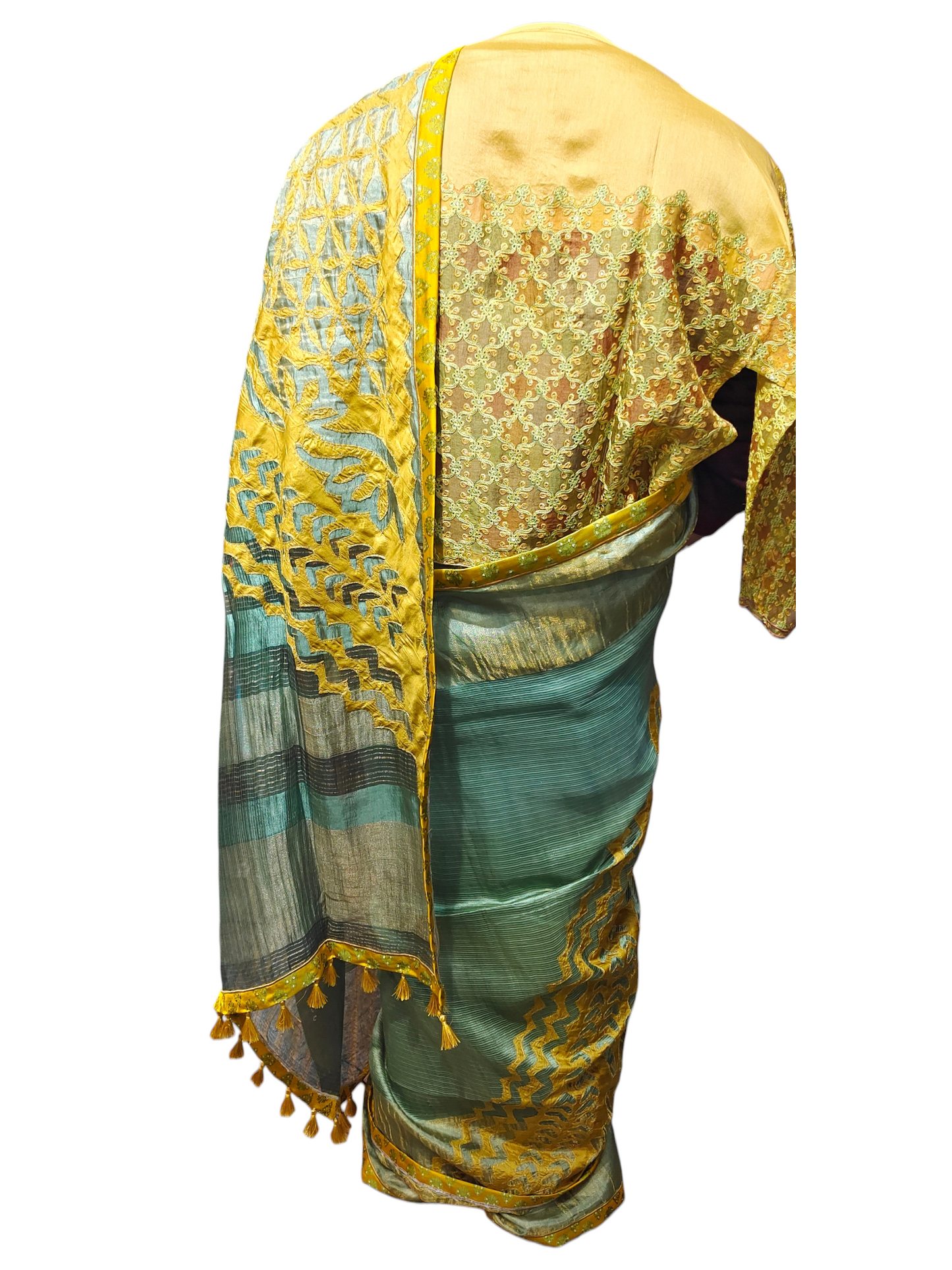 Formal Chanderi Silk With Katabh Saree
