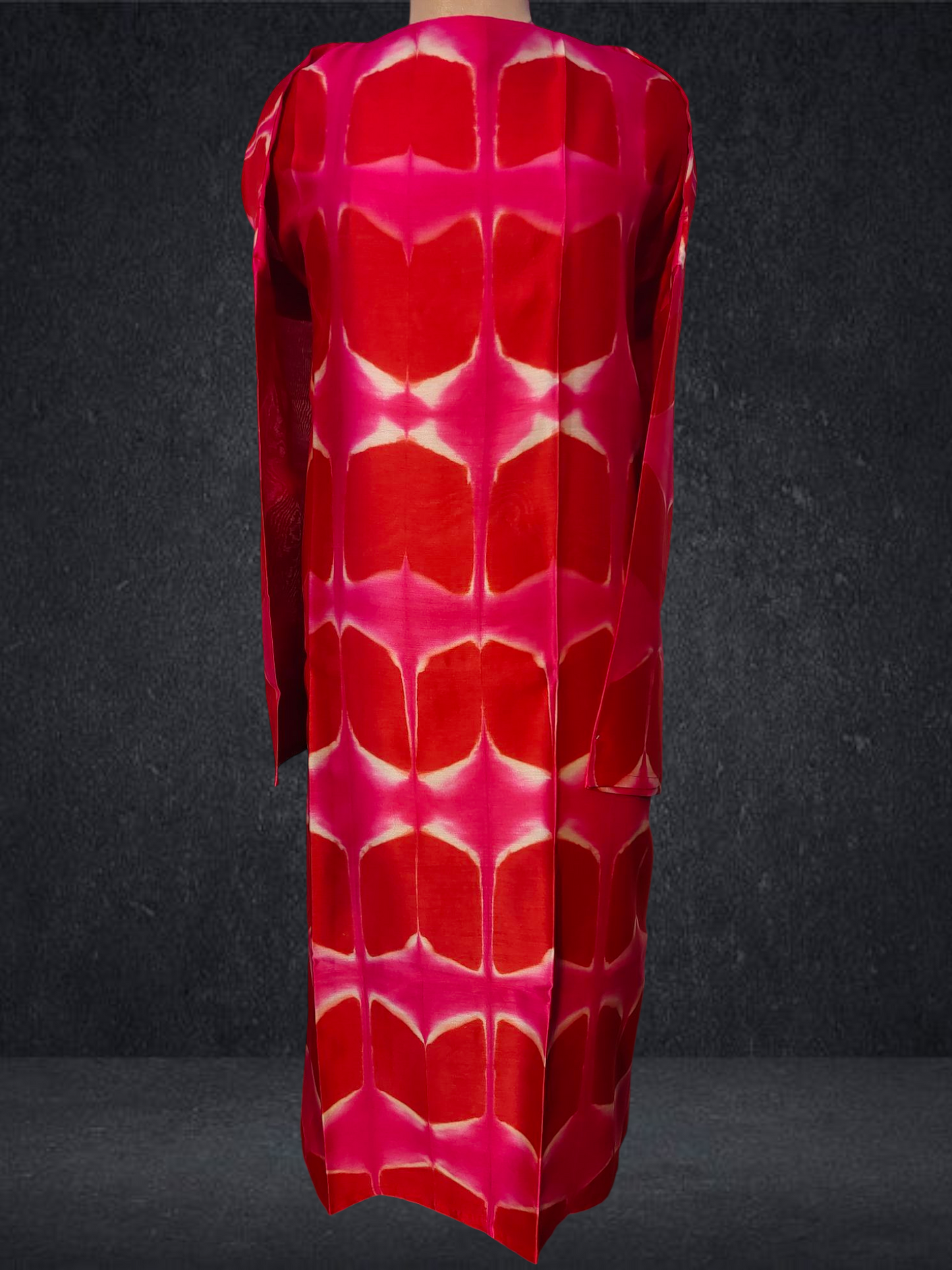 Semi Stitched Chanderi Casual Suitset