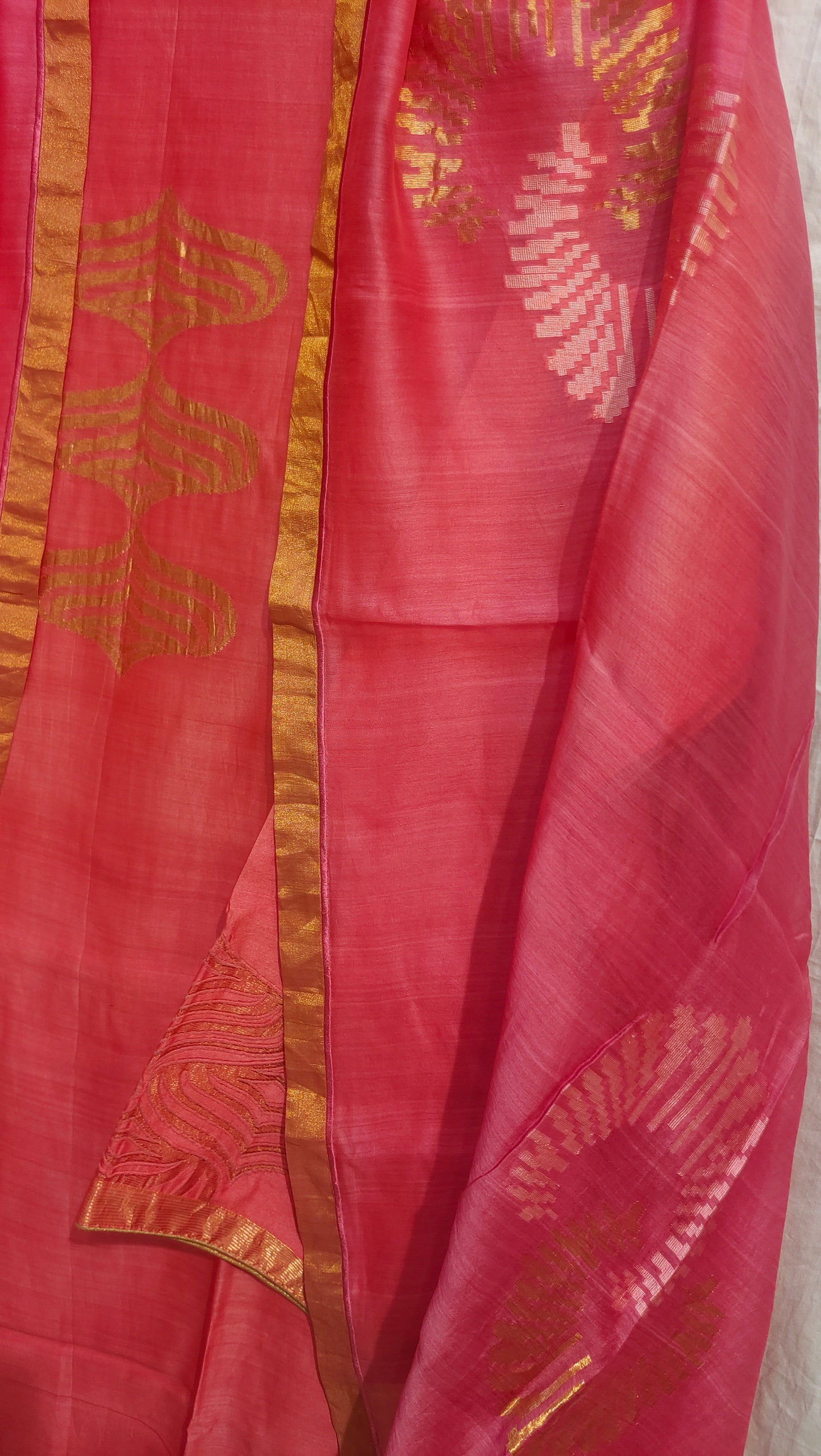 Semi Stitched Formal chanderi Suitset