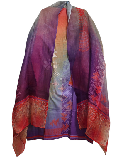 Semi Stitched Cotton Casual Suitset