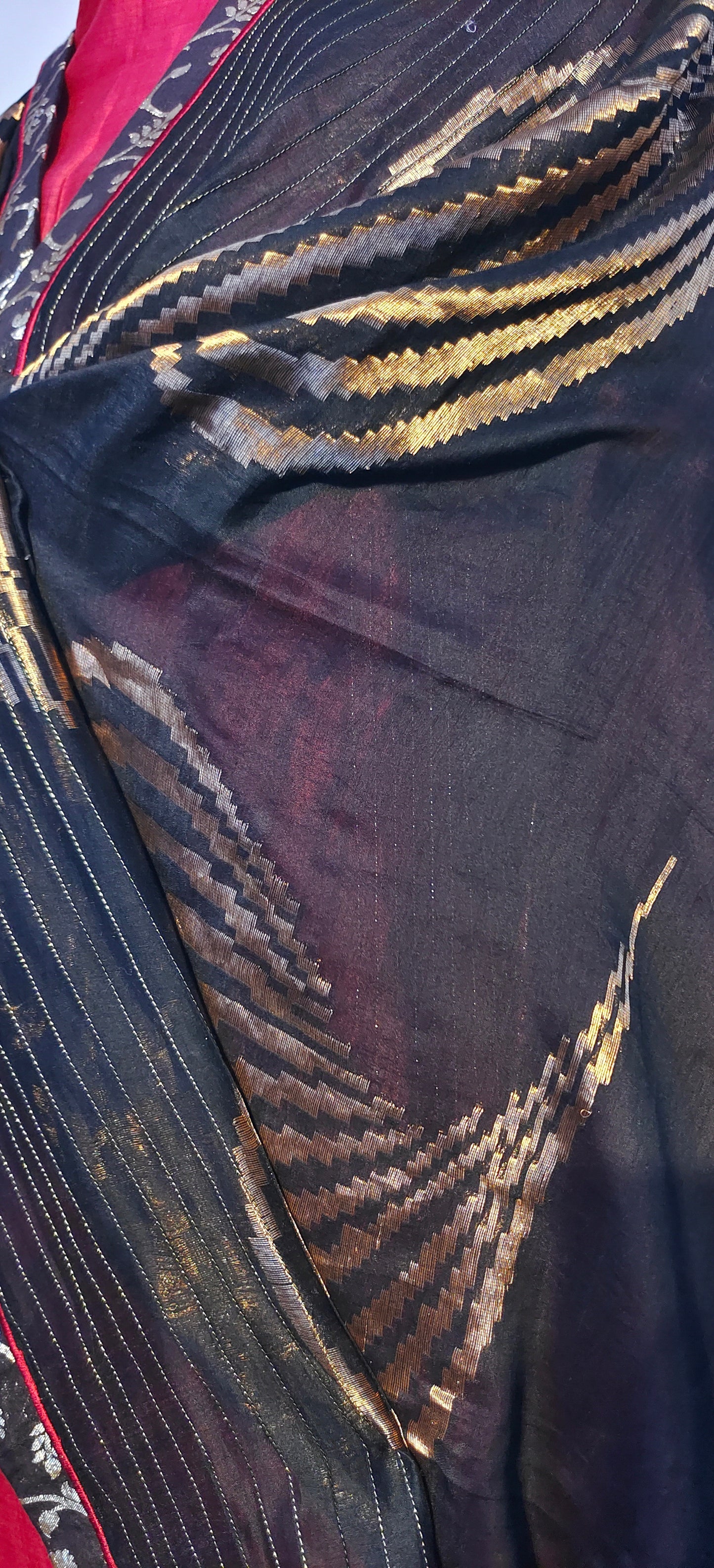 Semi Stitched Formal chanderi Suitset