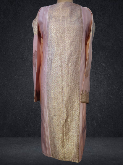 Semi Stitched Formal chanderi Suitset