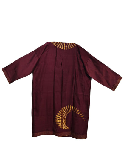 Semi Stitched Chanderi Formal Suitset