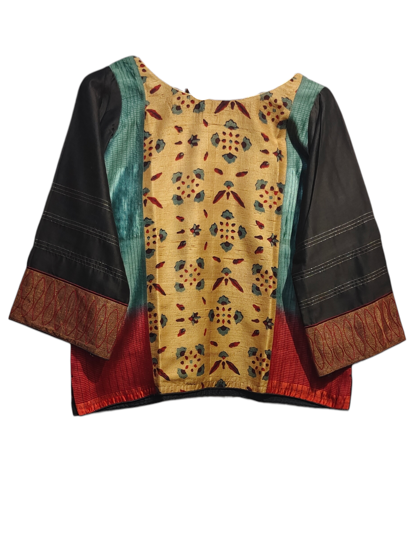 Formal Chanderi Silk Ajrakh Saree