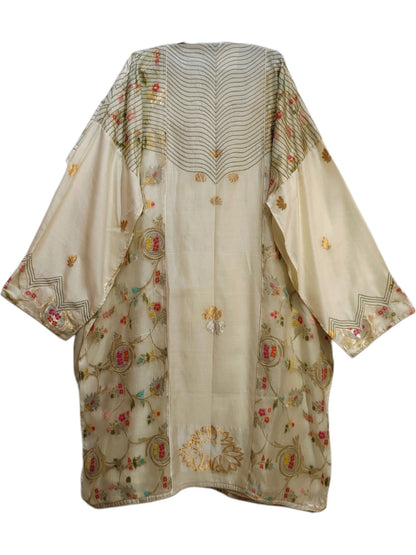 Semi Stitched Chanderi Formal Suitset