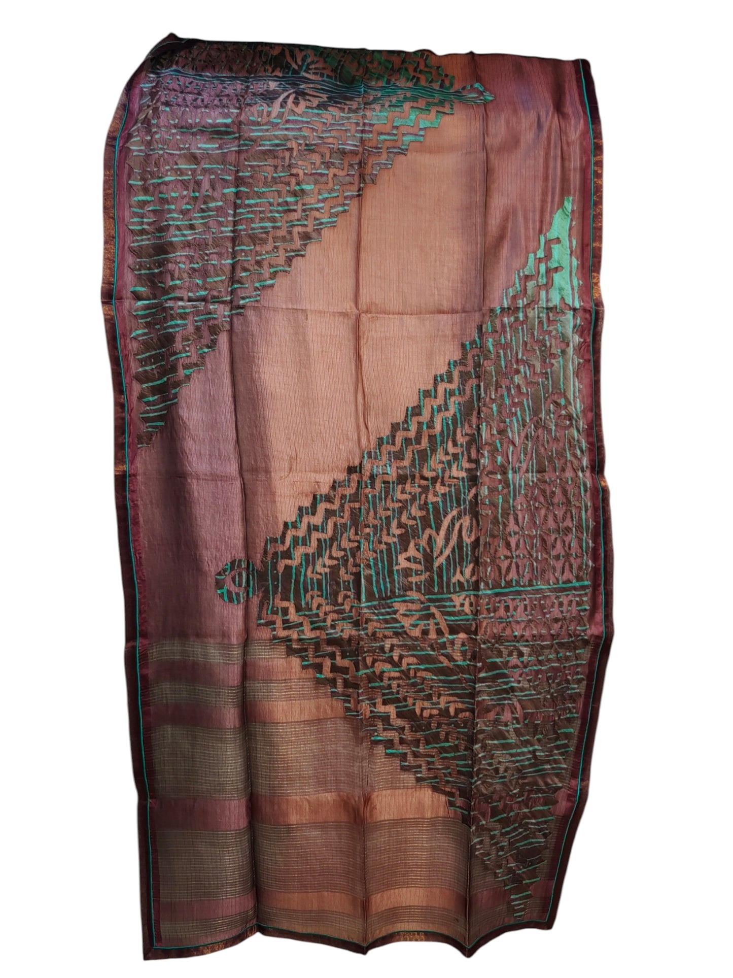 Semi Stitched Chanderi Formal Suitset