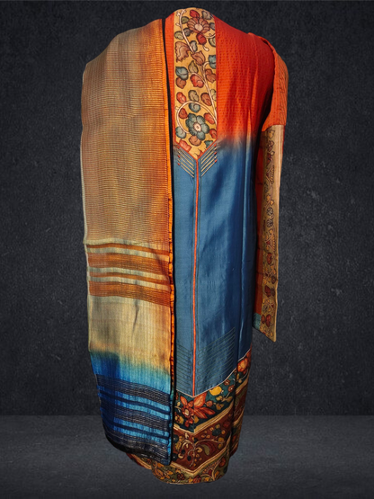 Semi Stitched Chanderi Formal Suitset