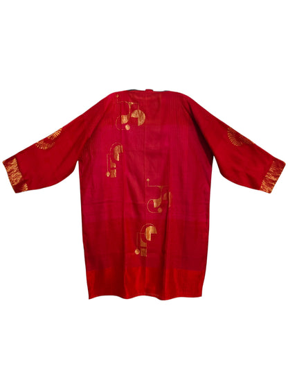 Semi Stitched Chanderi Formal Suitset