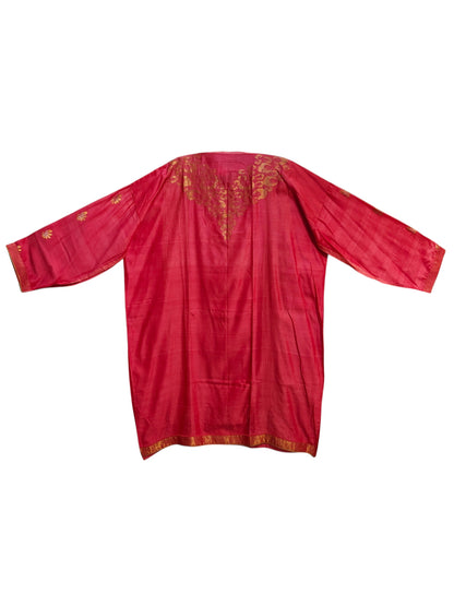 Semi Stitched Chanderi Formal Suitset