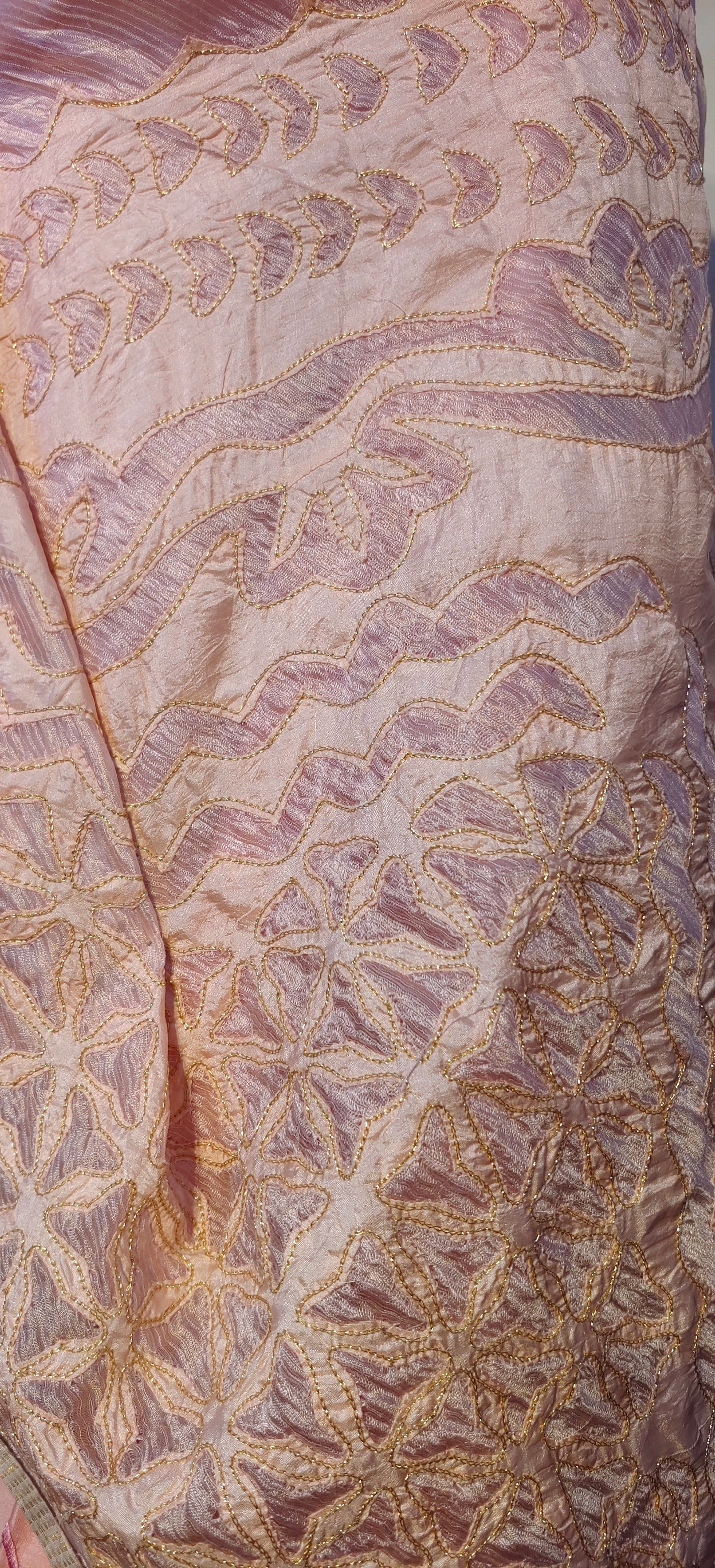 Semi Stitched Chanderi Formal Suitset