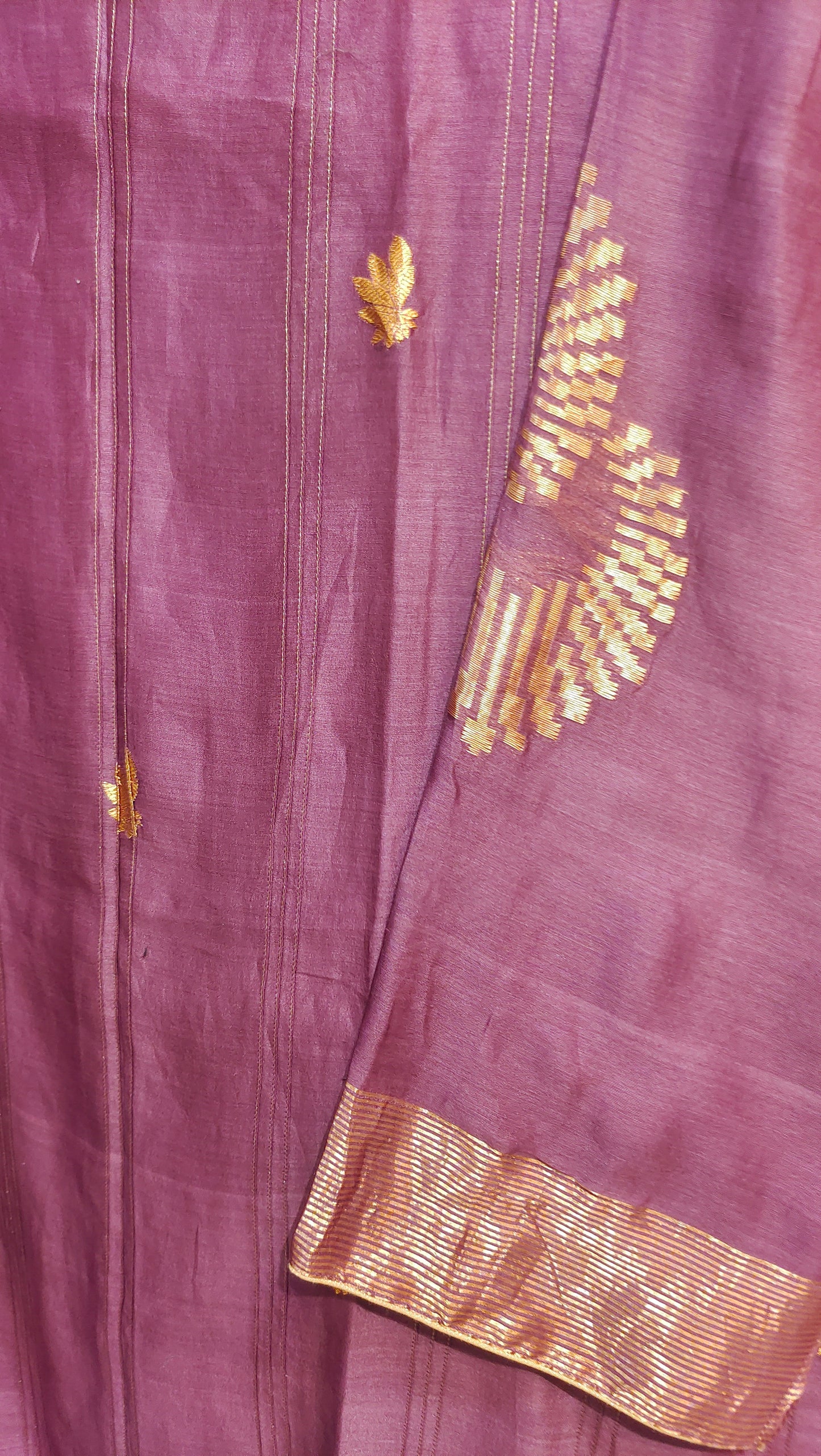 Semi Stitched Chanderi Formal Suitset