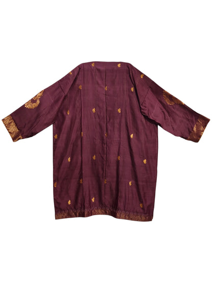 Semi Stitched Chanderi Casual kurta