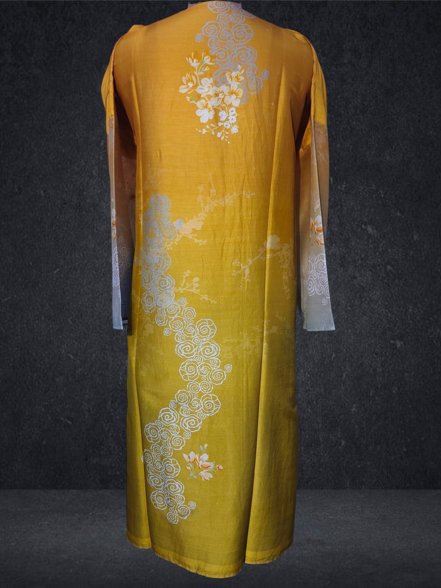 Semi Stitched Chanderi Casual Suitset