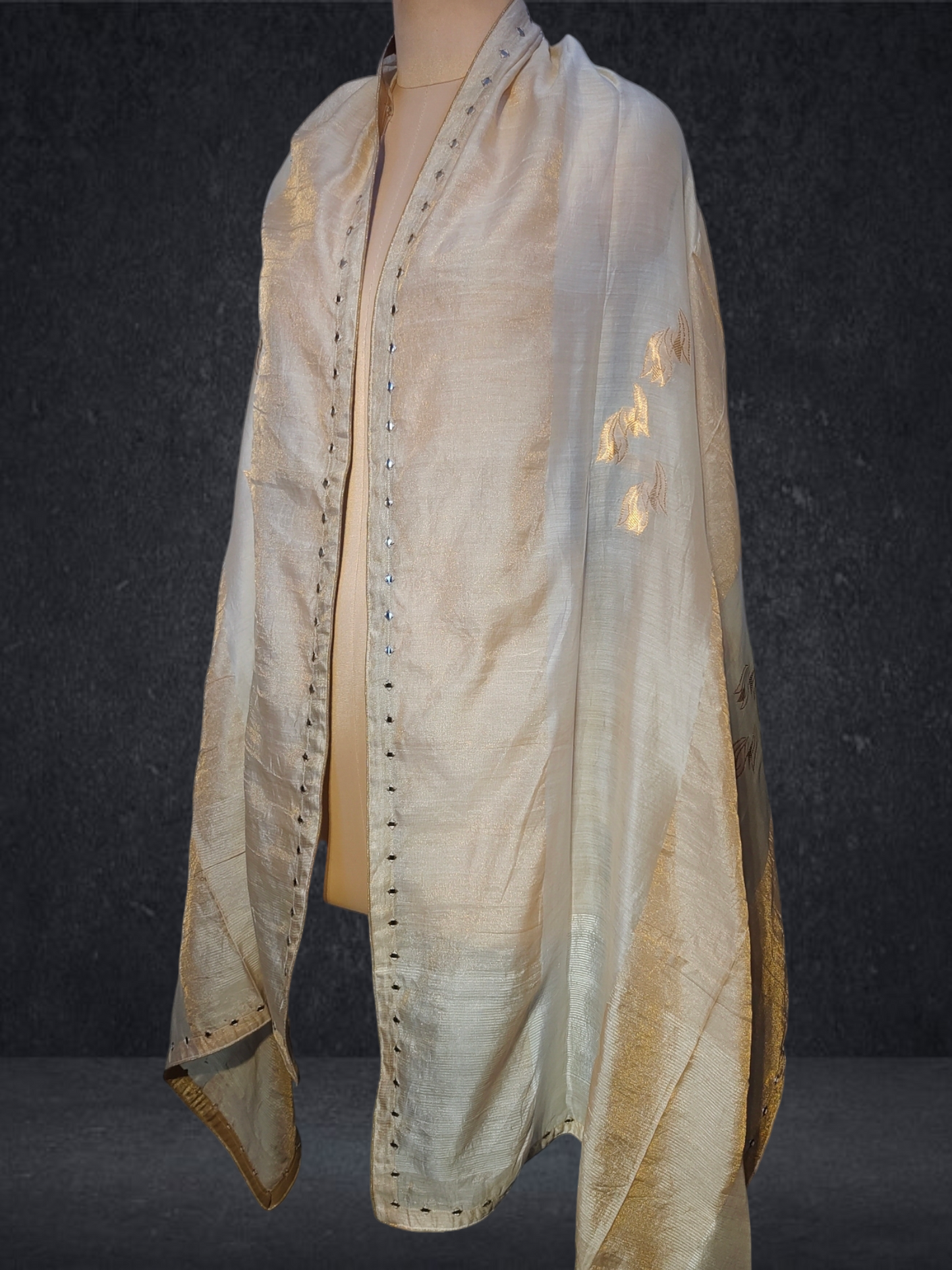 Chanderi Zari Woven Dupatta