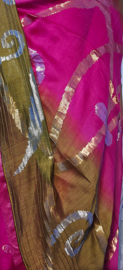 Semi Stitched Formal chanderi Suitset