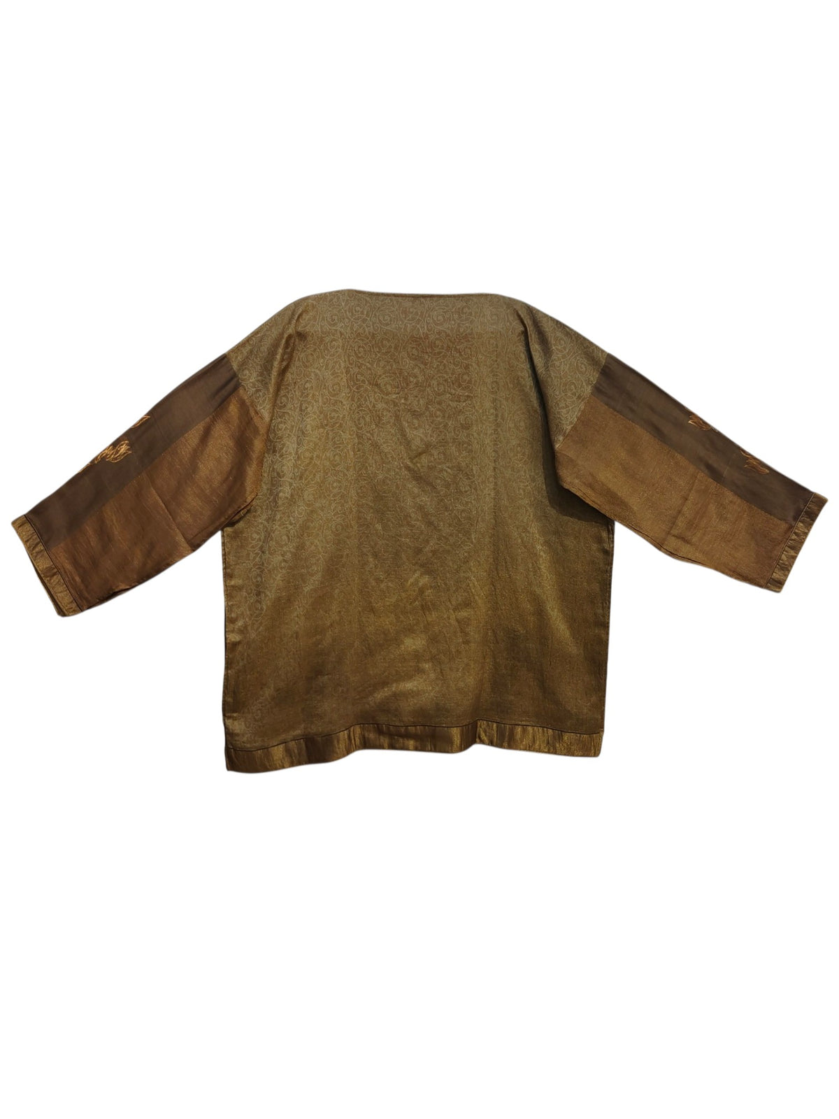 SemiStitched Chanderi Zari Woven Tunic