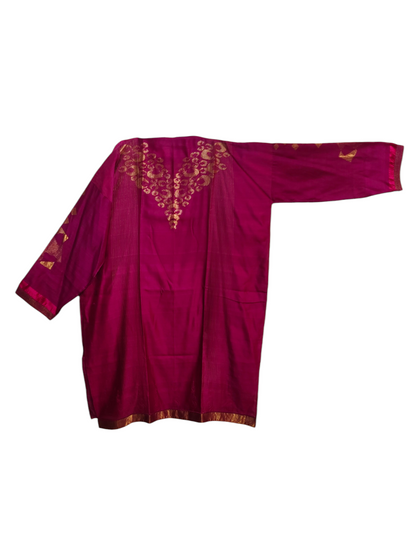 Semi Stitched Chanderi Formal Suitset