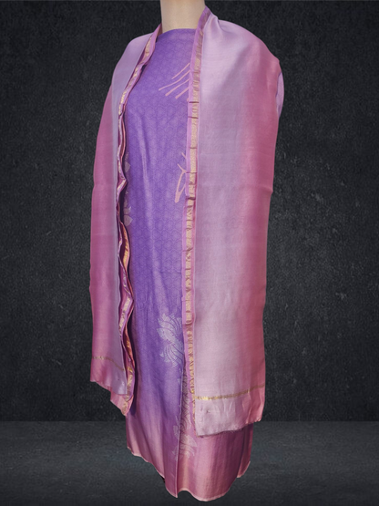 Semi Stitched Chanderi kurta VISHAL KAPUR