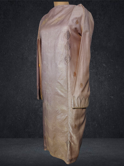 Semi Stitched Formal chanderi Kurta