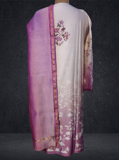 Semi Stitched Chanderi Casual Suitset VISHAL KAPUR